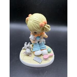 Precious Moments “Forever Close to My Heart” Pawprints Figurine w/ COA No Box